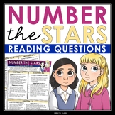 Number the Stars Questions - Comprehension & Analysis Read