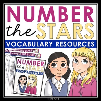 Preview of Number the Stars Vocabulary Booklet, Presentation, and Answer Key Definitions