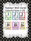 NUMBER WALL CARDS 1-20/COLORFUL DOTS