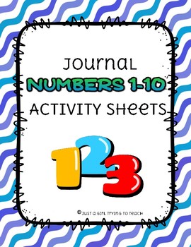 Preview of Numbers 1-10 Worksheets [Interactive Journal Activity]