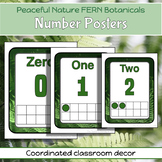 NUMBER WORD POSTERS with TENS FRAMES for 0-20 and multiple