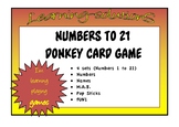 NUMBERS, NAMES, M.A.B., POP STICKS - DONKEY CARD GAME - Nu