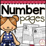 NUMBERS TO 20 MATH PRINTABLES FOR NUMBER RECOGNITION AND COUNTING