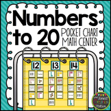 NUMBERS TO 20 | POCKET CHART MATH CENTER | COUNTING AND NU