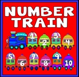 NUMBERS TRAIN- FLASHCARDS 1-100 TEACHING RESOURCES EYFS KS