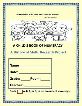 Preview of NUMERACY: A CHILD'S BOOK OF NUMBERS, NUMERALS & HISTORY