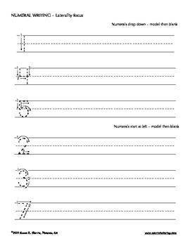 NUMERAL FORMATION - Laterality Focus by Morris Tutoring Productions