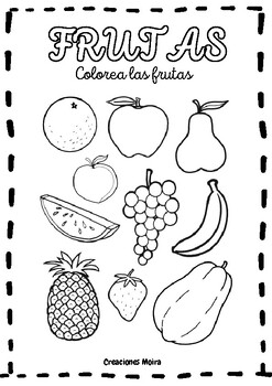 NÚMEROS Y FRUTAS by Moira Creations | TPT