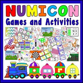 Preview of NUMICON GAMES ACTIVITIES- NUMBERS TEACHING RESOURCES EYFS KS1 ADDITION MATHS