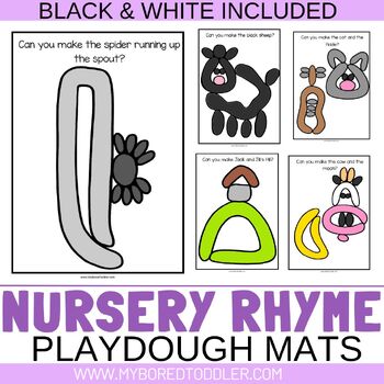 Nursery Rhyme Playdough Mats - Snicker-doodles Pre-k Market