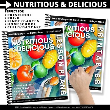 Preview of NUTRITIOUS & DELICIOUS WEEK | 5-Day Lessons Activities | PreK Preschool Kinder