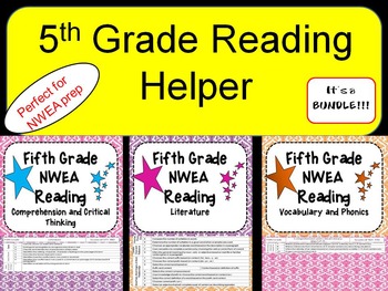 Preview of NWEA- Fifth  Grade Helper- Reading BUNDLE