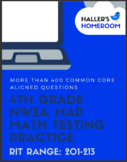 NWEA MAP 4th Grade Math Practice Questions [RIT 201-213]
