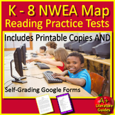 NWEA Map Reading Test Prep Practice Testing Printable and 