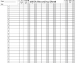 NWEA MAP Class Recording Sheet