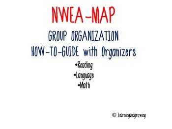 Preview of NWEA MAP TEST Group Organization
