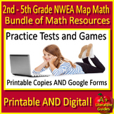 2nd - 5th Grade NWEA Map Math Bundle - Practice Tests and 