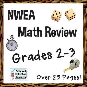 Preview of NWEA MAP Math Cumulative Review (Grades 2-3)