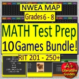 NWEA MAP Math Games Bundle - (RIT 201 - 250+) 10 Games for