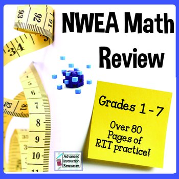 Preview of NWEA MAP Test Prep Math Practice - RIT Band Review