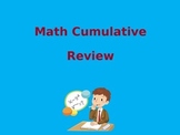 Math Cumulative End-of-Year Review PowerPoint