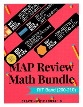 Preview of NWEA MAP Math Test BUNDLE (RIT Band 200-210)