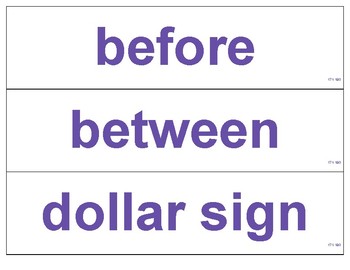 Preview of NWEA MAP Math Vocabulary Cards- RIT Band 171-180