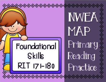 Preview of NWEA MAP PRIMARY READING PRACTICE Foundational Skills RIT Range 171-180