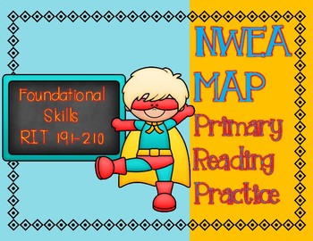 Preview of NWEA MAP PRIMARY READING PRACTICE Foundational Skills RIT Range 191-210
