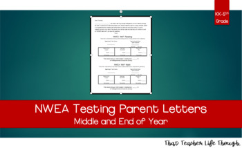 Preview of NWEA MAP Parent Letter