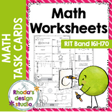 NWEA MAP Prep Math Practice Worksheets RIT Band 161-170 Distance Learning