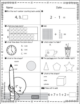 NWEA MAP Prep Math Practice Worksheets RIT Band 161-170 Distance Learning