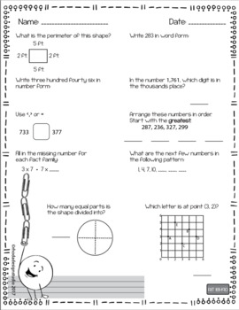 nwea map prep math practice worksheets rit band 181 190 distance learning