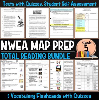Preview of NWEA MAP Prep Reading Bundle Fifth Grade