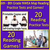 6th - 8th Grade NWEA Map Reading Practice Tests and Games 