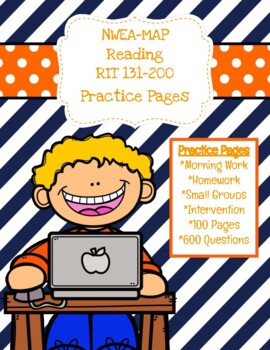Preview of NWEA MAP Reading: Practice Pages RIT 131-200