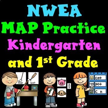 Preview of #sunnydeals24 NWEA MAP Reading Test Prep | Kindergarten and First Grades