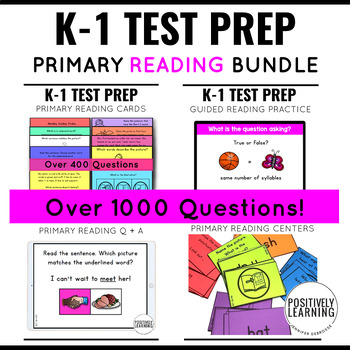 Preview of NWEA MAP Reading Test Prep Practice Bundle - Primary Assessment