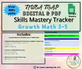 NWEA MAP Skills RIT Growth Math 3-5 Digital & Print Data T