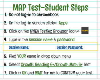 Preview of NWEA MAP- Student Directions Slides