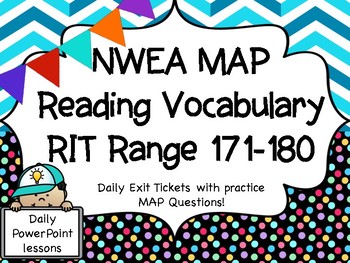 Preview of NWEA MAP Test Prep Vocabulary RIT RANGE 171-180 Intervention