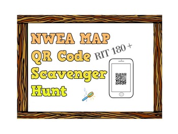 Preview of NWEA Map Math QR Code Scavenger Hunt - Number & Operations RIT 170 +
