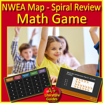 Preview of Kindergarten - 2nd Grade NWEA Map Math Game - Spiral Review Math Test Prep