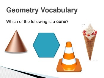 Preview of NWEA Math Geometry Vocabulary DesCartes Vocabulary Primary MAP Review