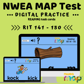 Preview of NWEA Practice on Boom Cards (RIT: 141-150)