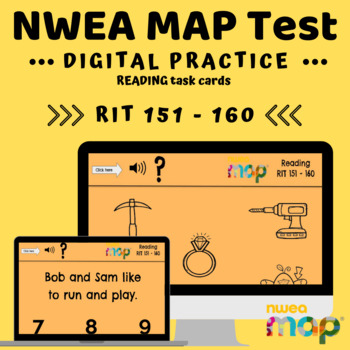 Preview of NWEA Practice on Boom Cards (RIT: 151-160)