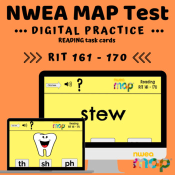Preview of NWEA Practice on Boom Cards (RIT: 161-170)