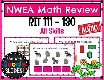 Preview of NWEA RIT 111-130 Practice for Google Slides