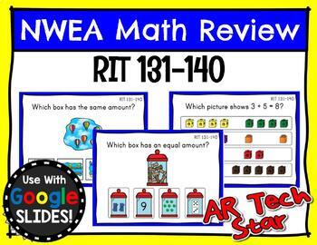 Preview of NWEA RIT 131-140 Practice for Google Slides