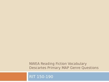 Preview of NWEA Reading Fiction Vocabulary Descartes MAP Primary Review